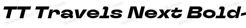TT Travels Next Bold字体转换